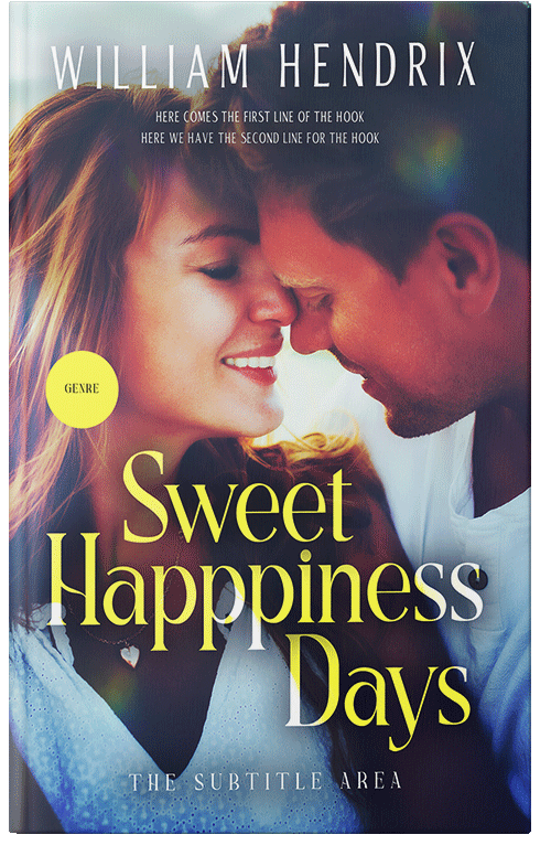 Front view of Premade Romance Book Cover - Blackcurrant