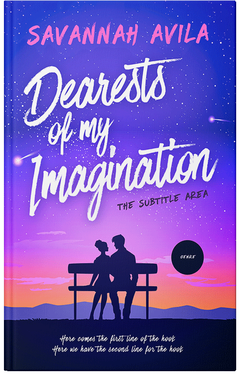 Front view of Premade Romance Book Cover - Light Orchid