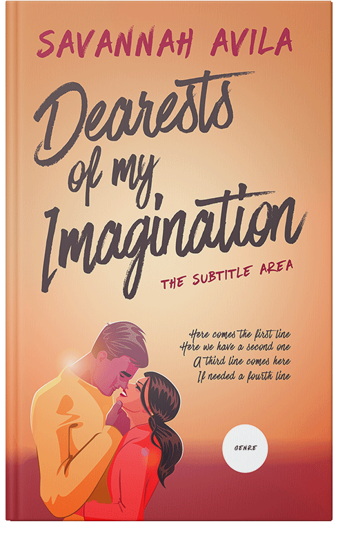 Front view of Premade Romance Book Cover - Tacao