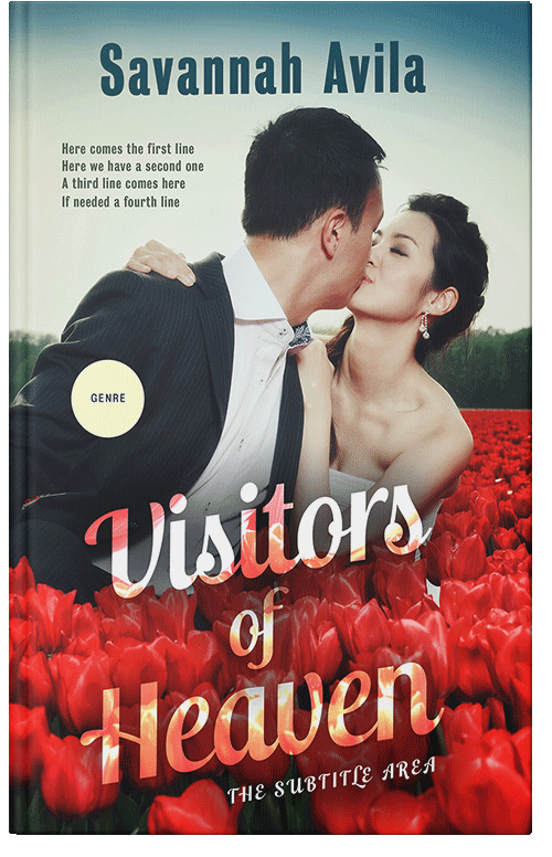 Front view of Premade Romance Book Cover - Swirl