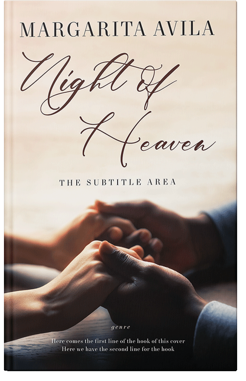 Front view of Premade Romance Book Cover - Parchment