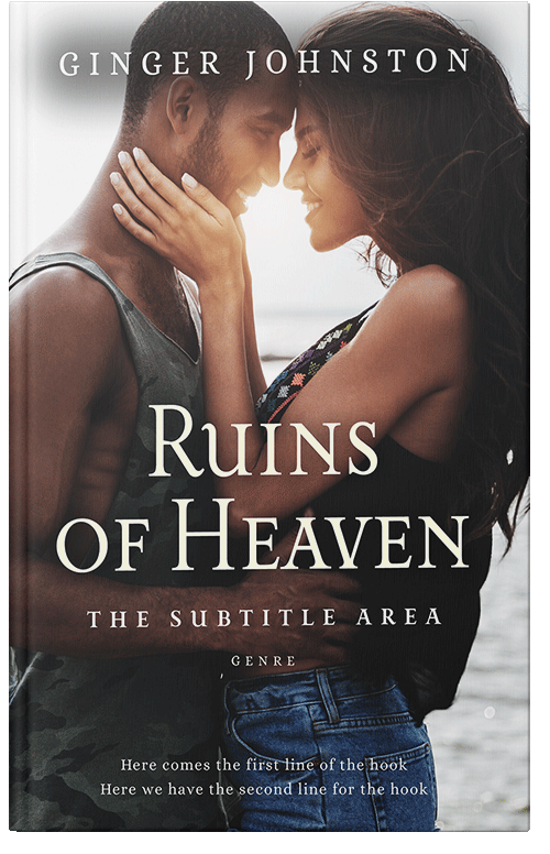 Front view of Premade Romance Book Cover - Clam Shell