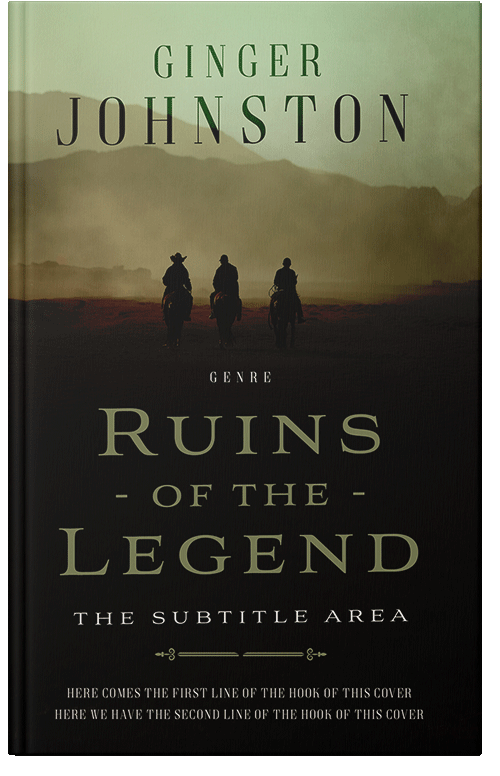 Front view of Premade Western Book Cover - Locust