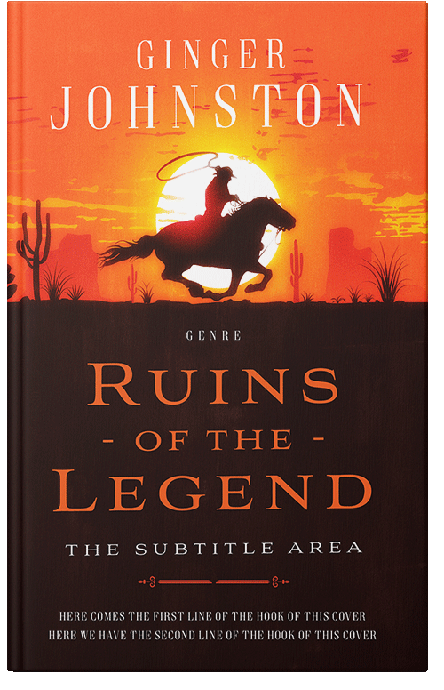 Front view of Premade Western Book Cover - Ecstasy