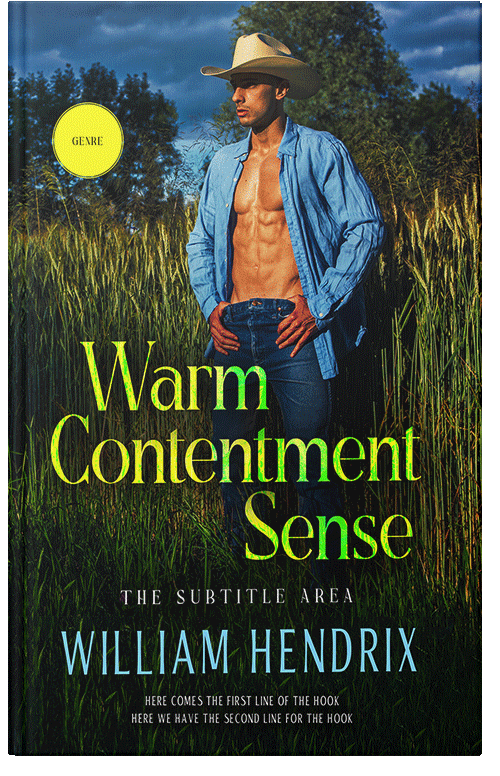 Front view of Premade Erotica Book Cover - Log Cabin