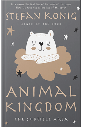 Pre Made Book Cover Mid Gray