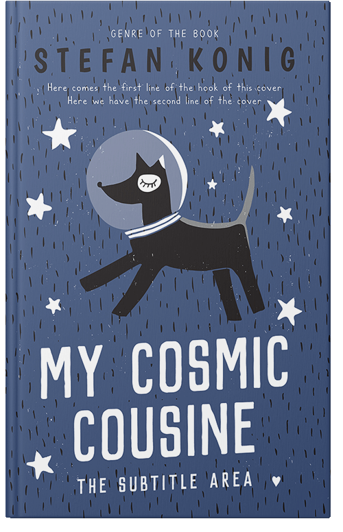 Front view of Premade Children's Book Cover - Blue Bayoux