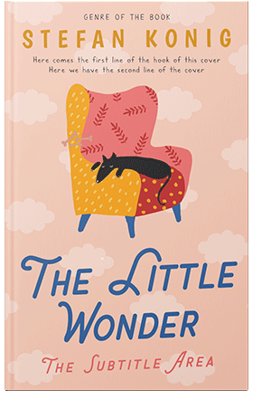 Pre Made Book Cover Apricot Peach