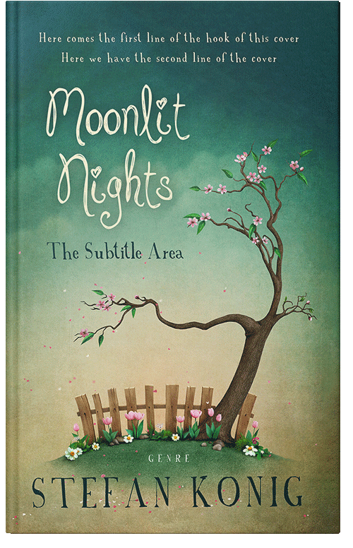 Front view of Premade Children's Book Cover - Swamp Green