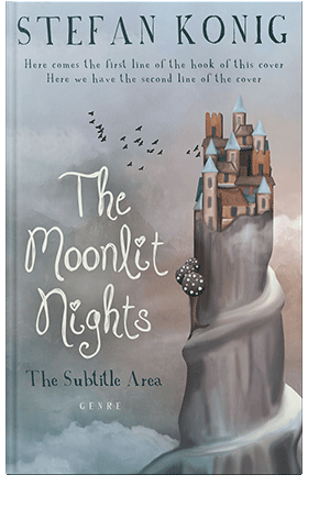 Pre Made Book Cover Gray Chateau