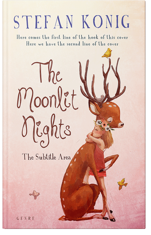 Front view of Premade Teen & Young Adult Book Cover - Linen