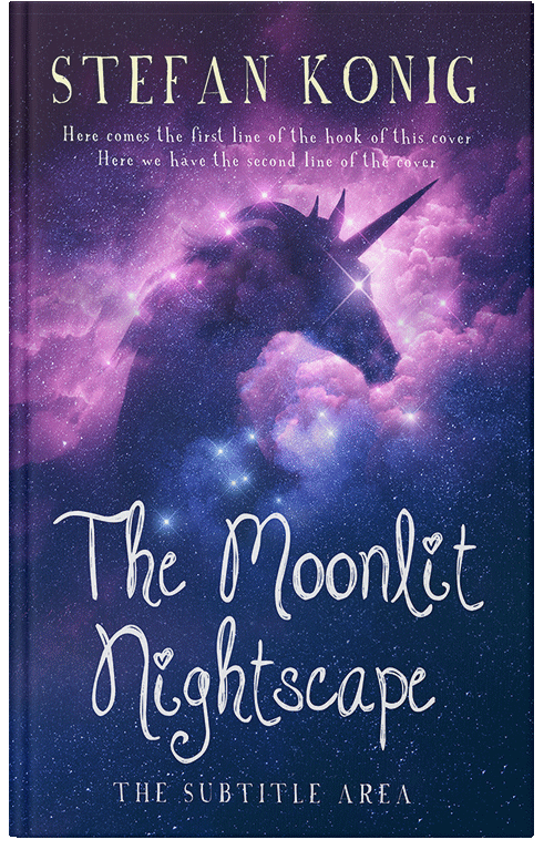 Front view of Premade Fantasy Book Cover - Astronaut