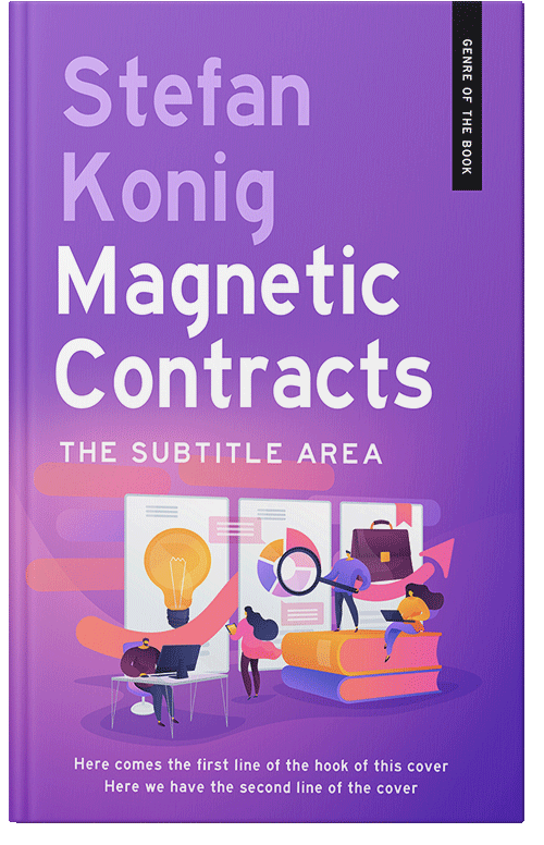 Front view of Premade Business Book Cover - Amethyst