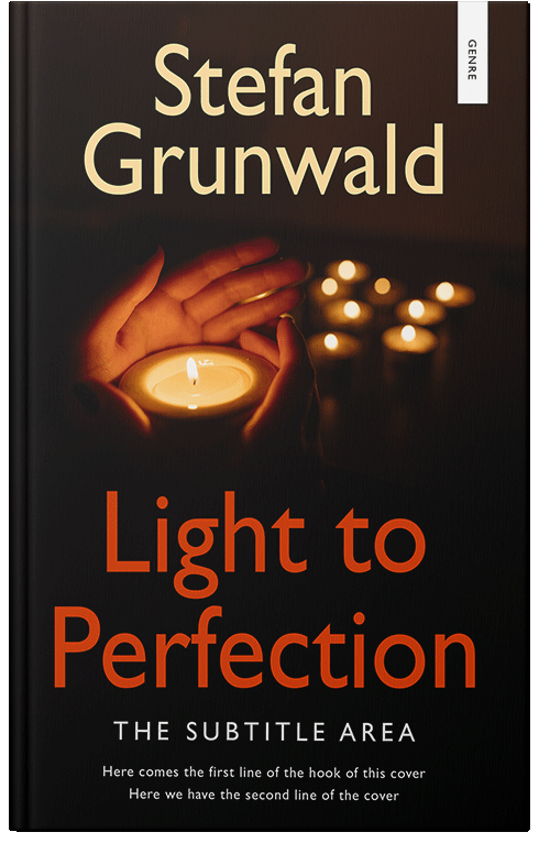 Front view of Premade Religion & Spirituality Book Cover - Raw Sienna