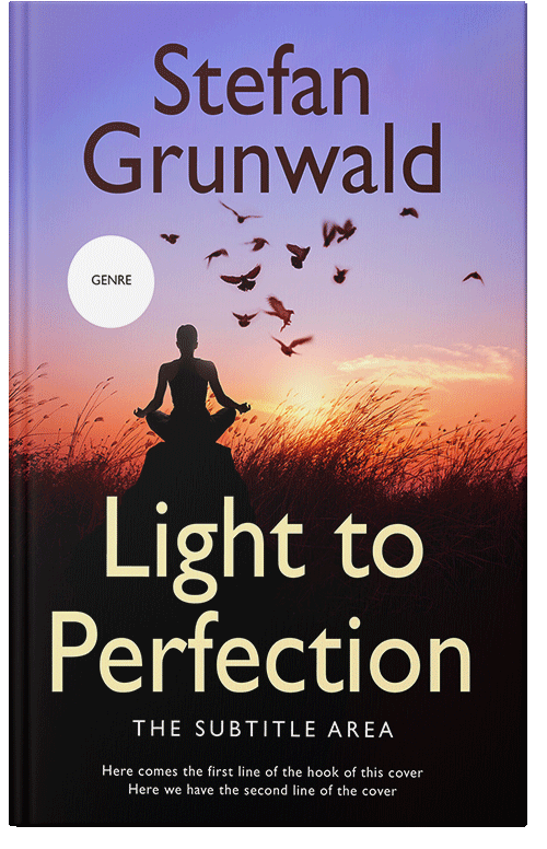 Front view of Premade Health & Mind & Body Book Cover - Dull Lavender