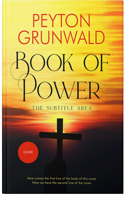 Front view of Premade Religion & Spirituality Book Cover - Energy Yellow