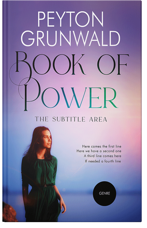 Front view of Premade Religion & Spirituality Book Cover - Lavender Gray