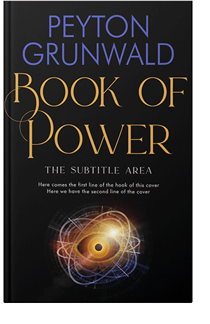 Pre Made Book Cover Black