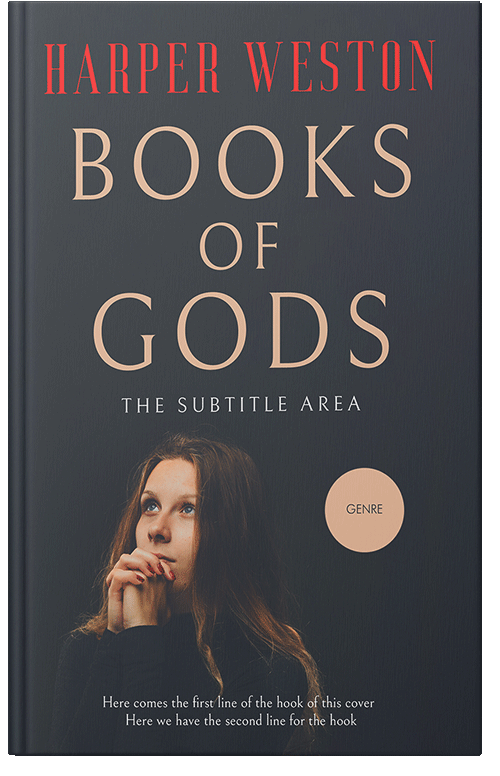 Front view of Premade Religion & Spirituality Book Cover - Outer Space