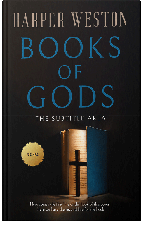 Front view of Premade Religion & Spirituality Book Cover - Cod Gray