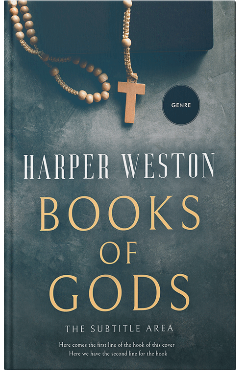 Front view of Premade Religion & Spirituality Book Cover - Limed Spruce