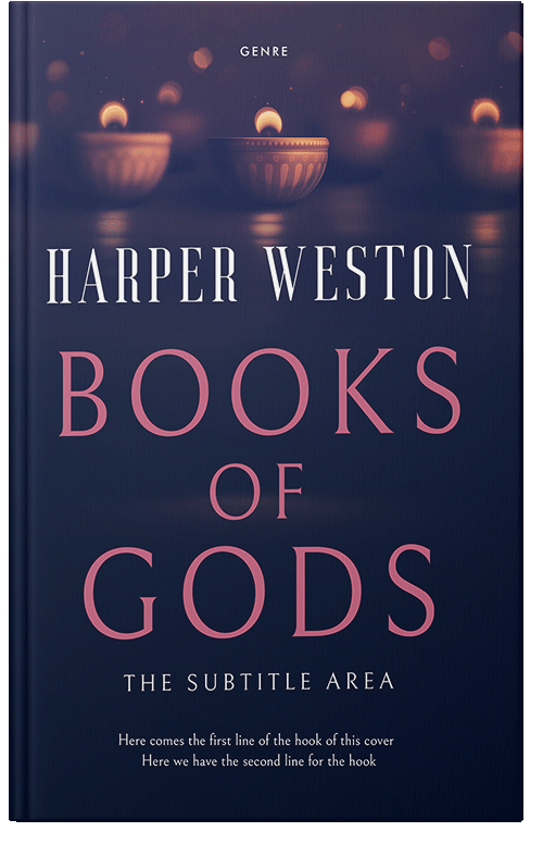 Front view of Premade Religion & Spirituality Book Cover - Bunting