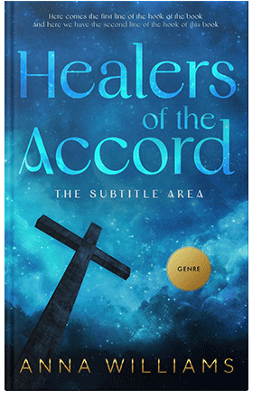 Pre Made Book Cover Venice Blue