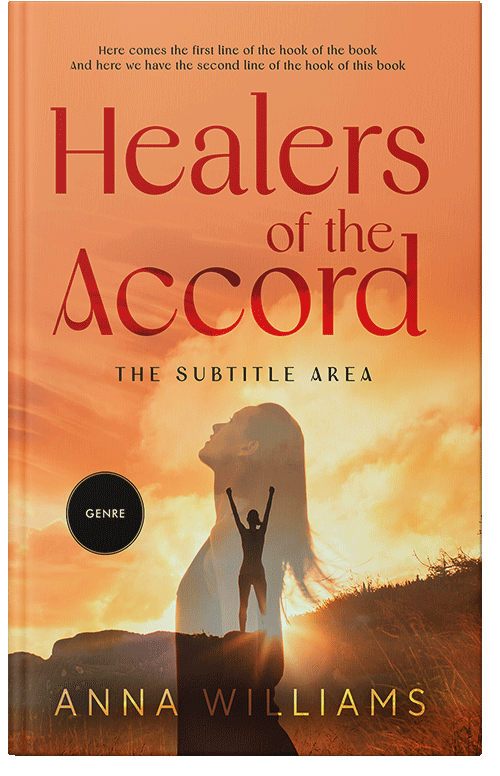 Front view of Premade Religion & Spirituality Book Cover - Burnt Sienna