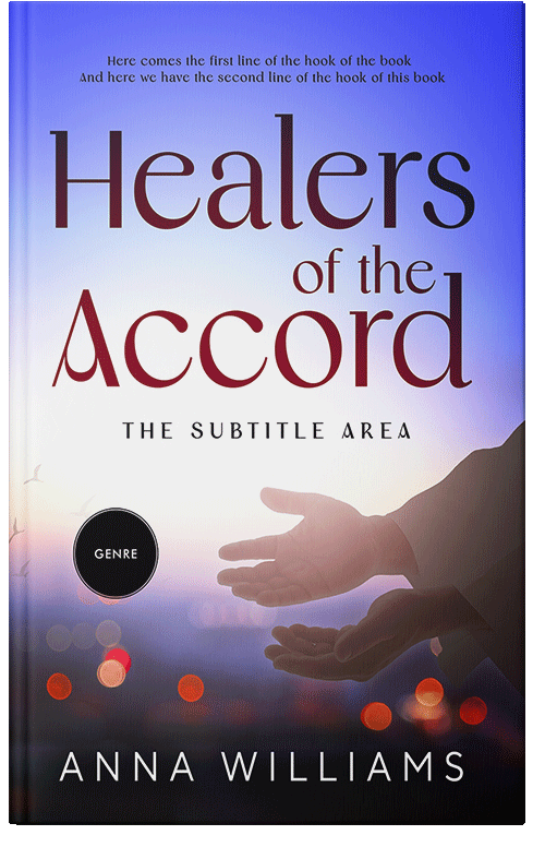 Front view of Premade Religion & Spirituality Book Cover - Periwinkle Gray