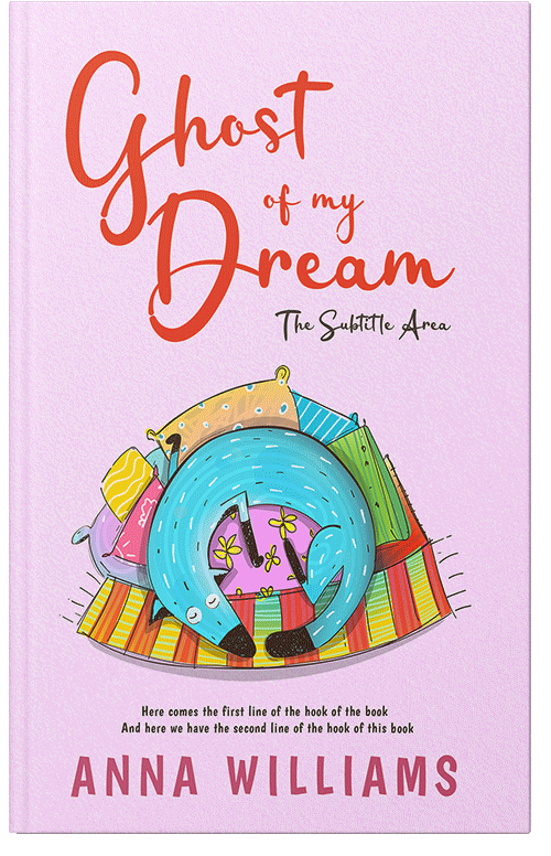 Front view of Premade Children's Book Cover - Underage Pink