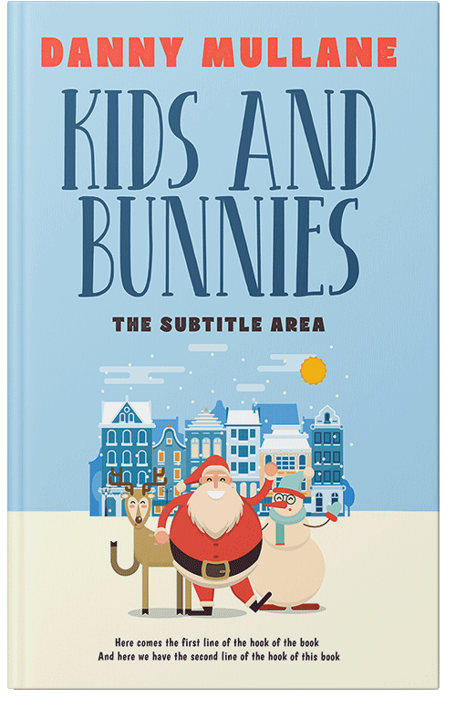 Front view of Premade Business Book Cover - Jagged Ice