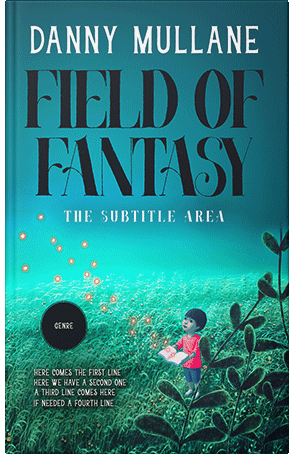 Premade Book Cover Blue Chill