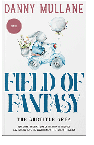 Pre Made Book Cover Venice Blue