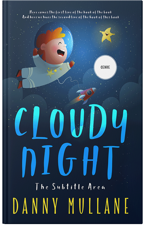 Front view of Premade Science Fiction Book Cover - Blue Zodiac