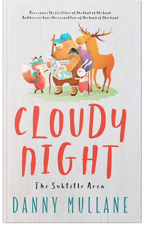 Front view of Premade Nature Book Cover - Cararra