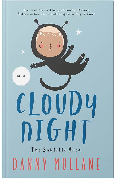 Front view of Premade Children's Book Cover - Jungle Mist