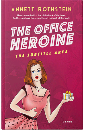 Premade Book Cover Maroon Flush