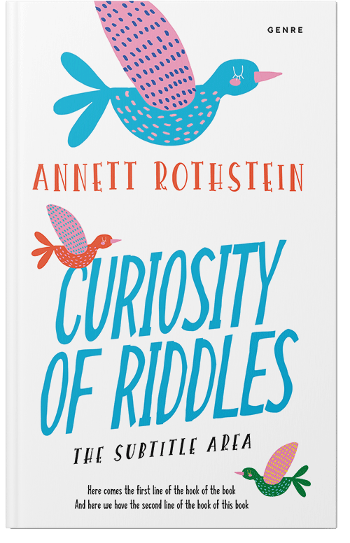 Front view of Premade Children's Book Cover - Cerulean