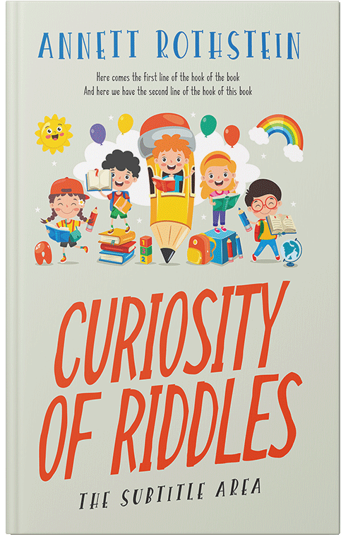 Front view of Premade Education Book Cover - Moon Mist