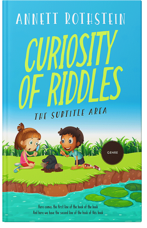 Front view of Premade Children's Book Cover - Tacha