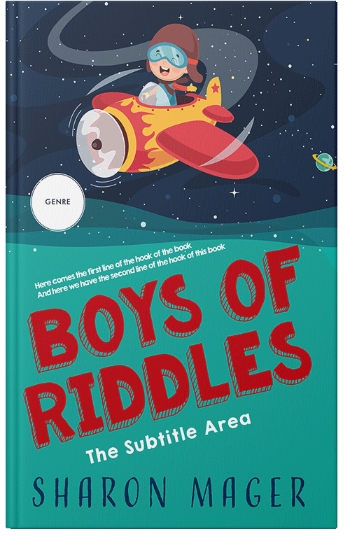 Front view of Premade Science Fiction Book Cover - Flush Mahogany