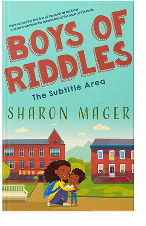 Pre Made Book Cover Medium Carmine