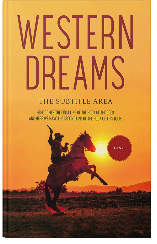 Front view of Premade Action & Adventure Book Cover - Cedar