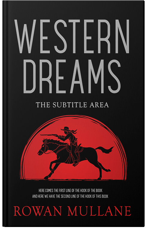 Front view of Premade Western Book Cover - Gondola