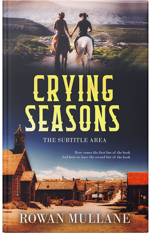 Front view of Premade Historical Book Cover - Calico