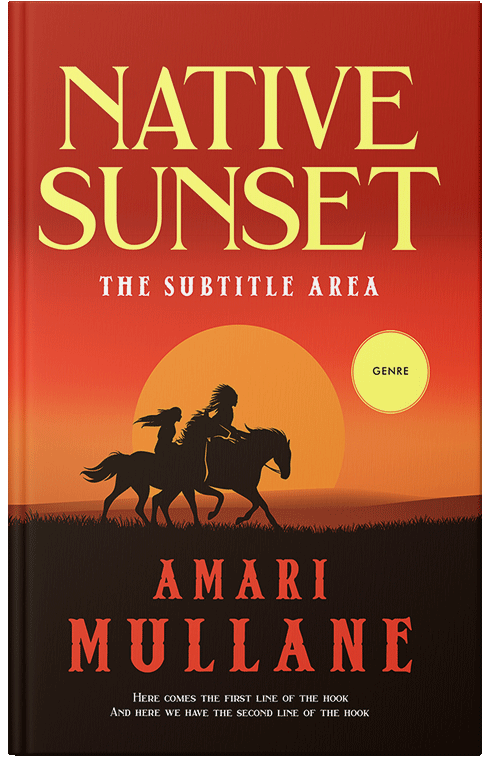 Front view of Premade Action & Adventure Book Cover - Creole