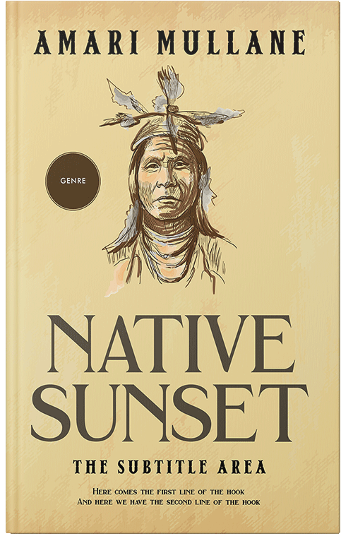 Front view of Premade Historical Book Cover - Chalky