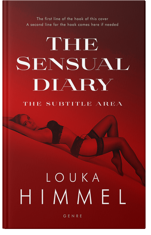 Front view of Premade Erotica Book Cover - Dark Burgundy