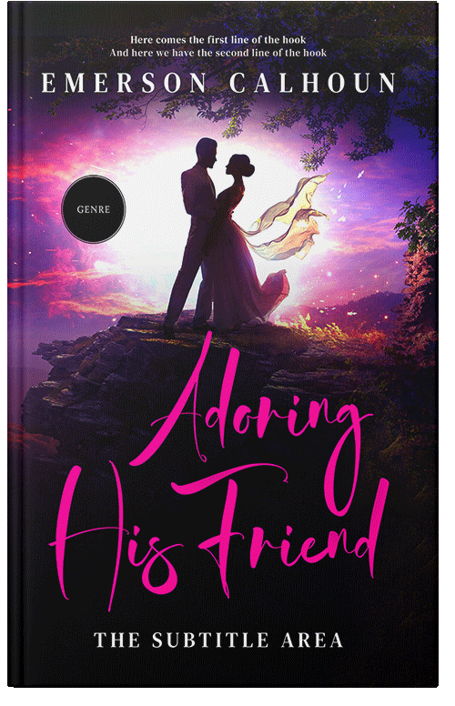 Front view of Premade Romance Book Cover - Ebony