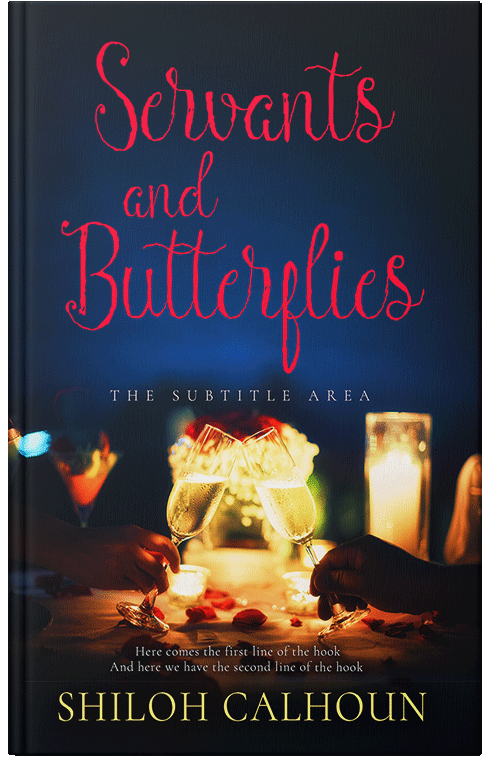 Front view of Premade Romance Book Cover - Apricot